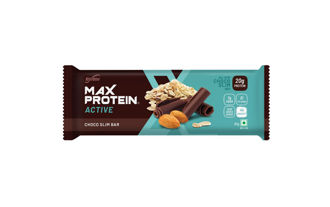 Ritebite Max Protein Active Choco Slim Bar   Pack  67 grams